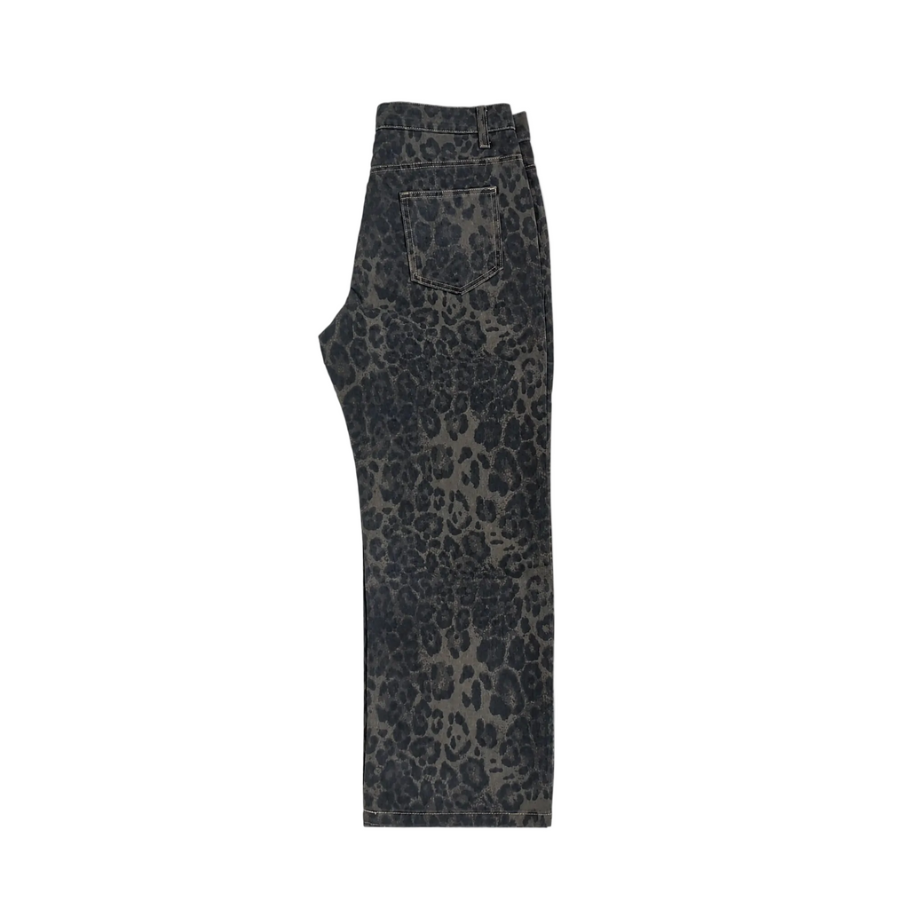 Leopard Baggy Jeans