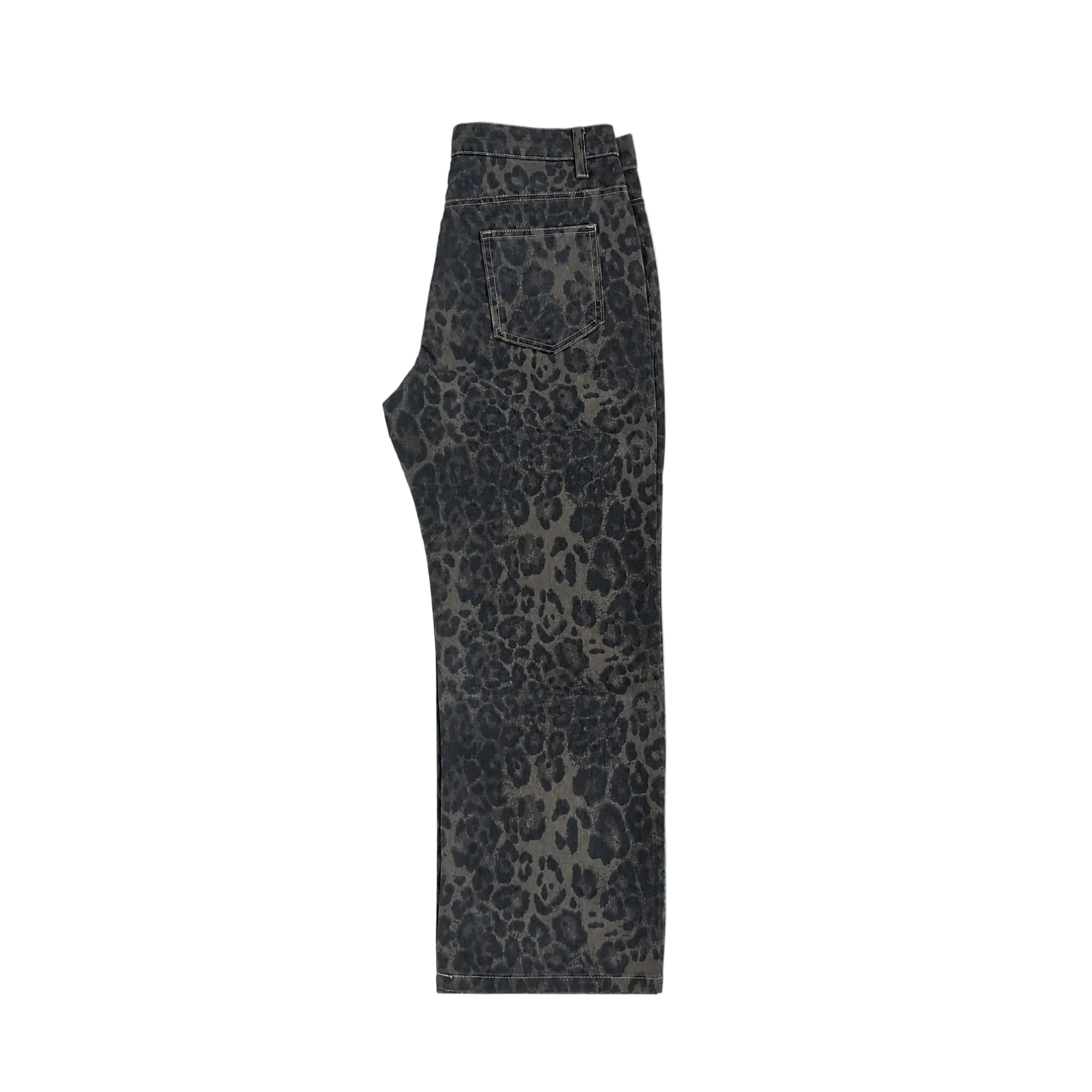 Leopard Baggy Jeans